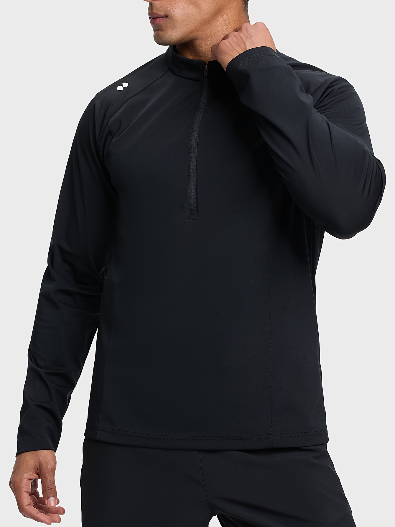 sauna shirt men half zipper sweat jacket non rip Temu