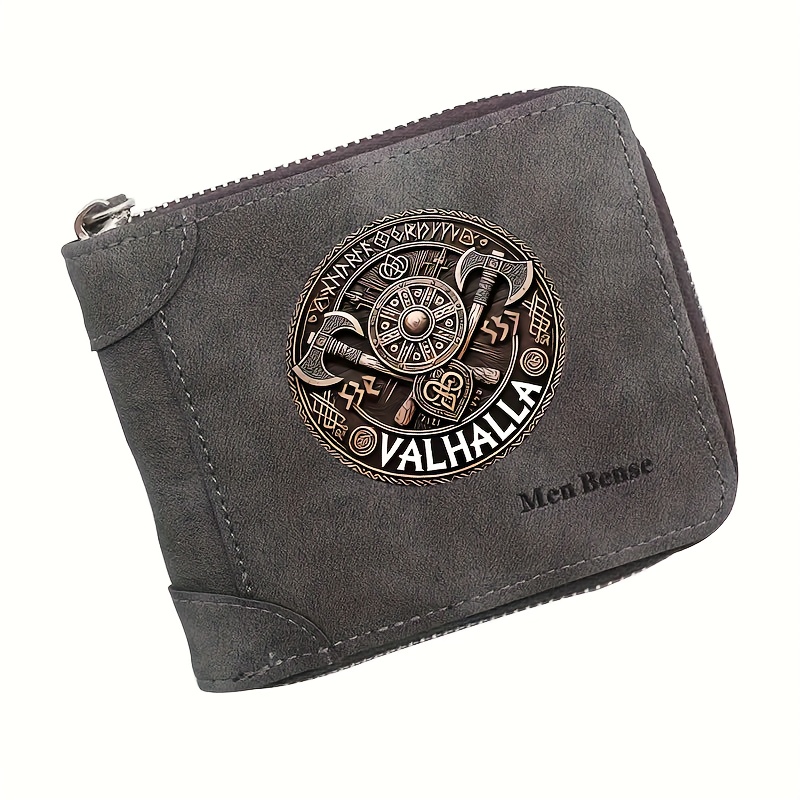 2025 New Multi-functional Classic Fashion Trend, 'industrial Axe' Themed Men's Wallet With Multiple Card Slots