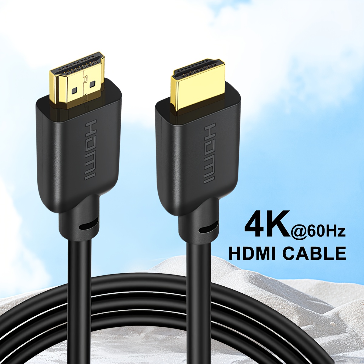 i zclive HDTV кабел, 4K високоскоростен HDTV 2.0 кабел, HDTV мъжки към HDTV мъжки кабел, съвместим с 4K@60Hz HDR, 3D, 2160P, 1080P, ARC, HDR, HDTV кабели за монитори, HDCP 2.2, за Apple TV, Xbox, PS3/PS4, Nintendo Switch, 4K 60Hz високоскоростен HDTV 2.0/1.4 кабел за компютър към телевизор, сет-топ
