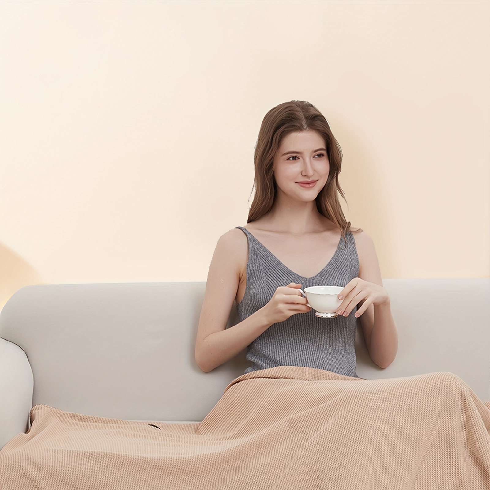  single person usb electric heating blanket with temperature control usb portable warm shawl for car use heating heat usb charging low voltage Product details 4