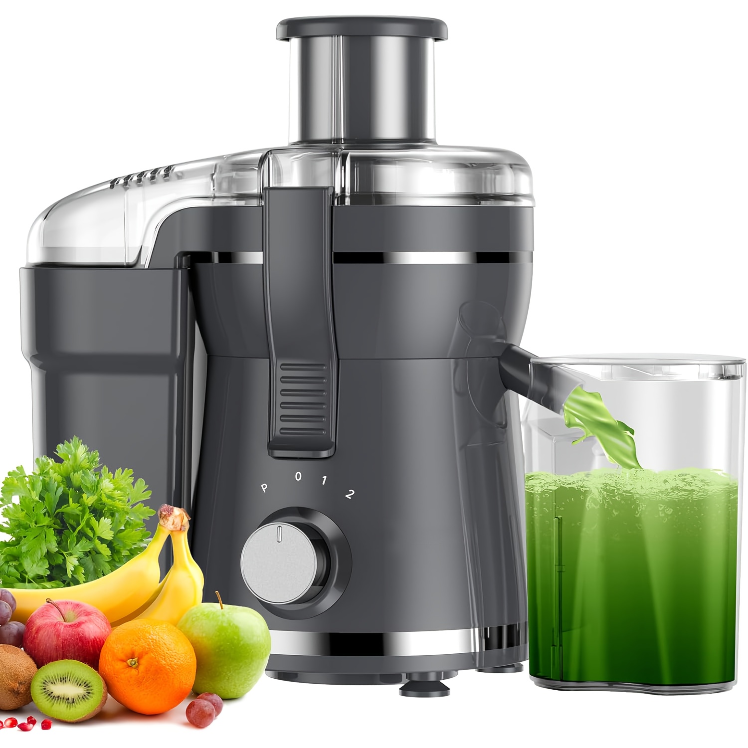 

500w Powerful Centrifugal Juicer Machine - Wide Mouth Feed Chute For And Vegetable , , Stainless Steel, Bpa-free, Dishwasher Safe, , And Juice Recipes