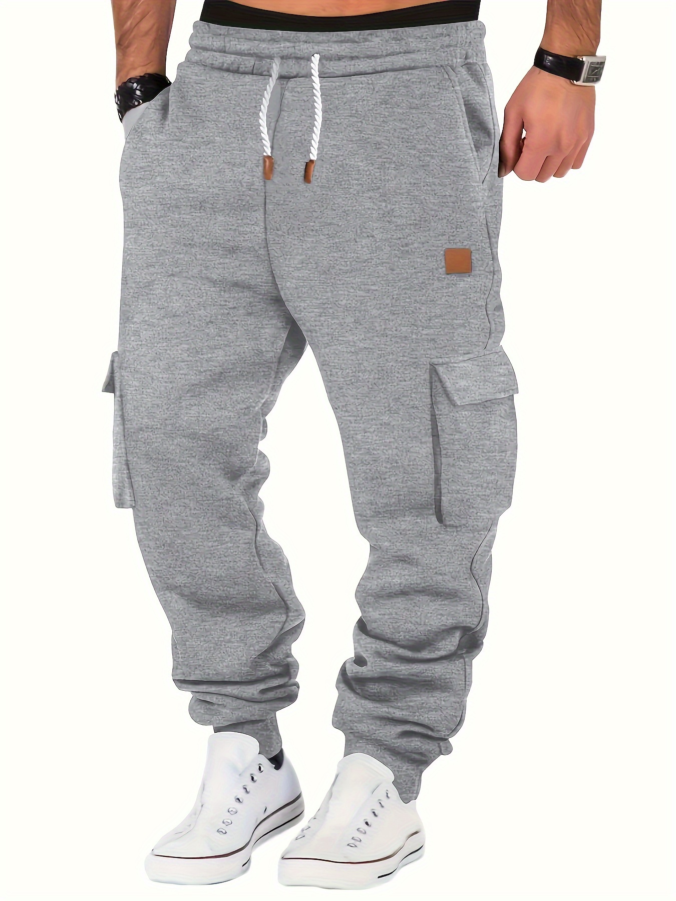 Tapered Joggers with Drawstring Waist
