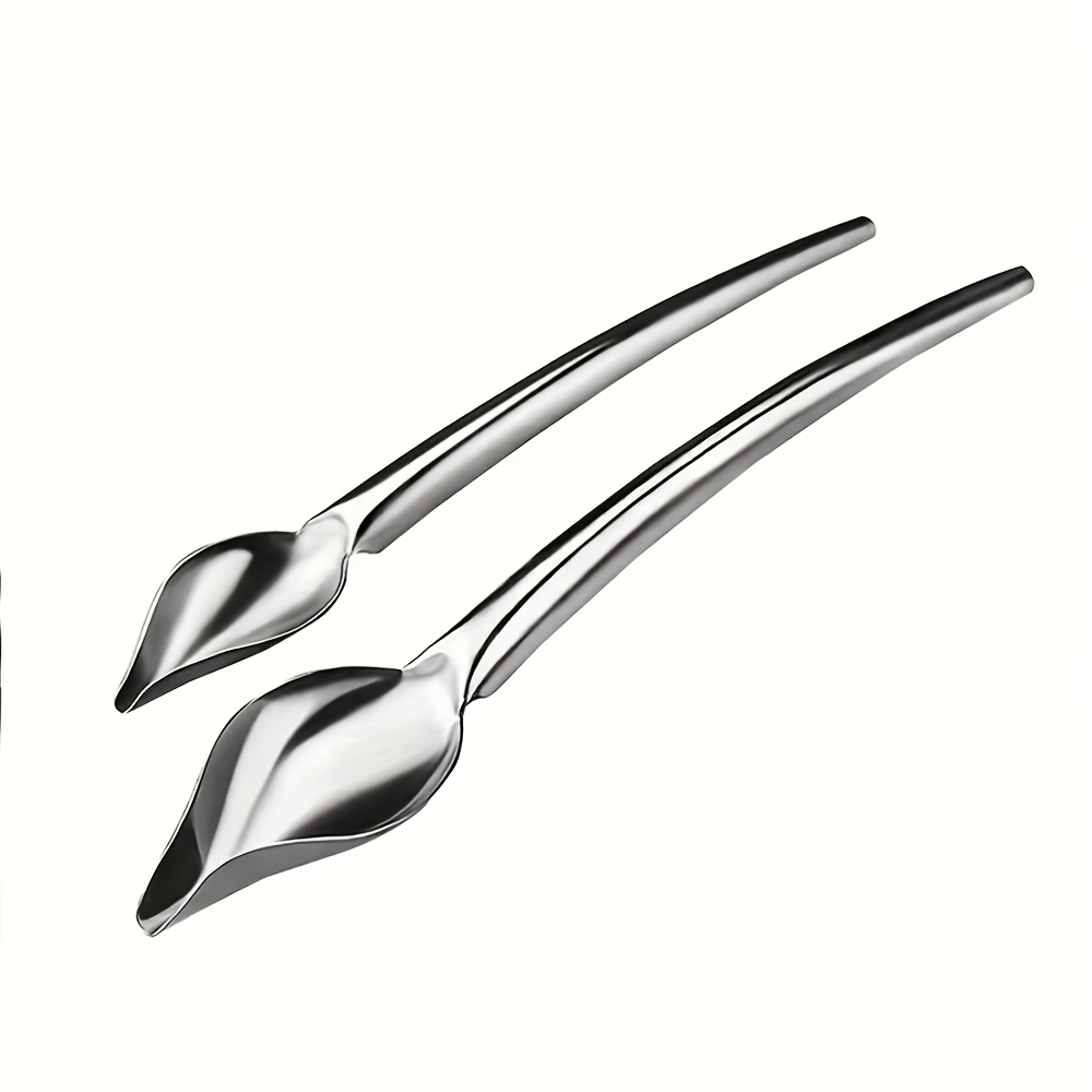 2pcs Decorative Spoons Precision Chef Cooking Chocolate Drawing Spoon Sauce Pencil Cake Decorating Plate Kitchen Baking Auxiliary Tool