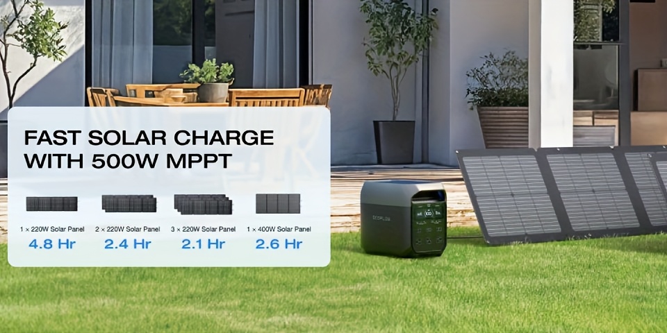Batería recargable rápida ECOFLOW para Cuba