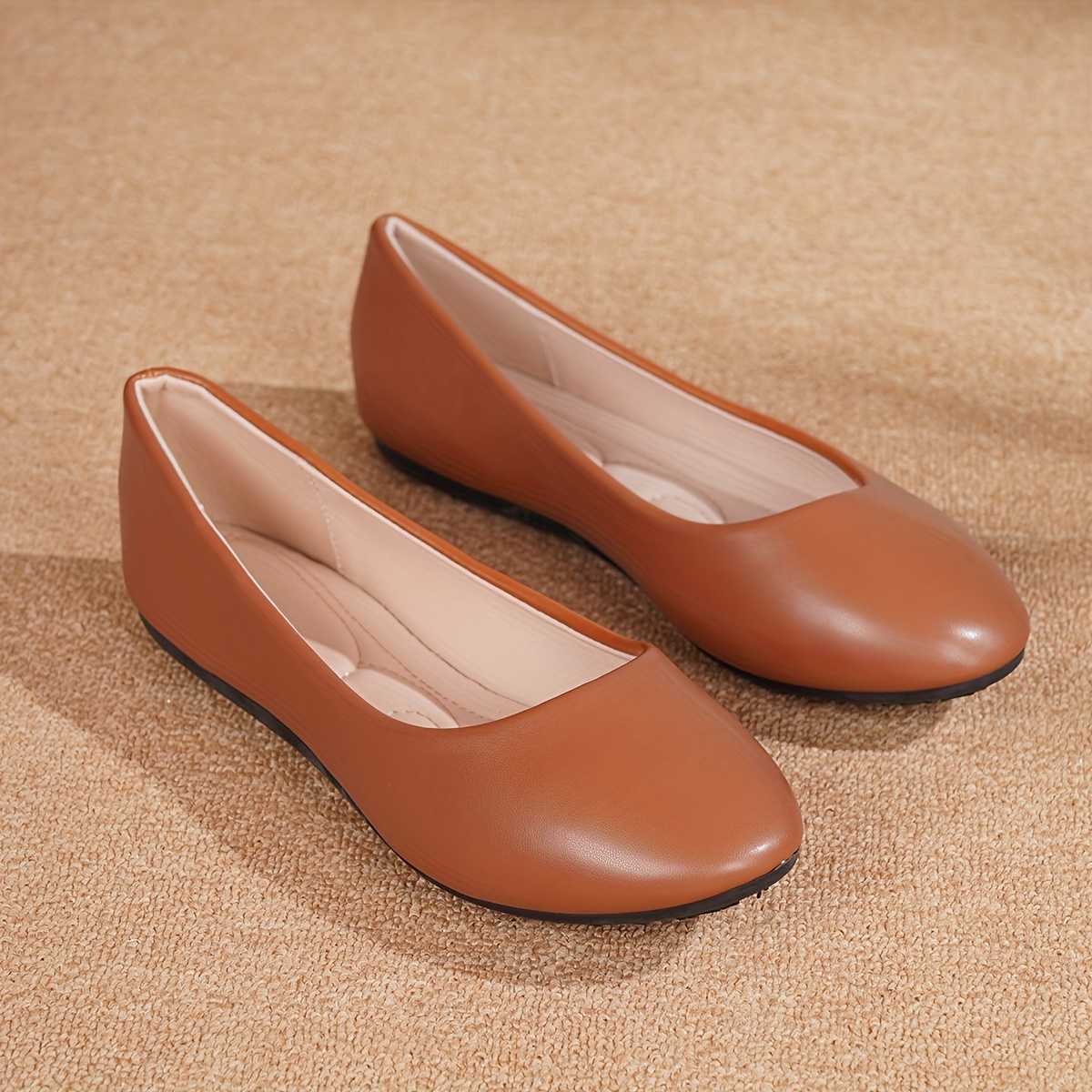 women's slip ballet flats cushioned insole arch support Temu