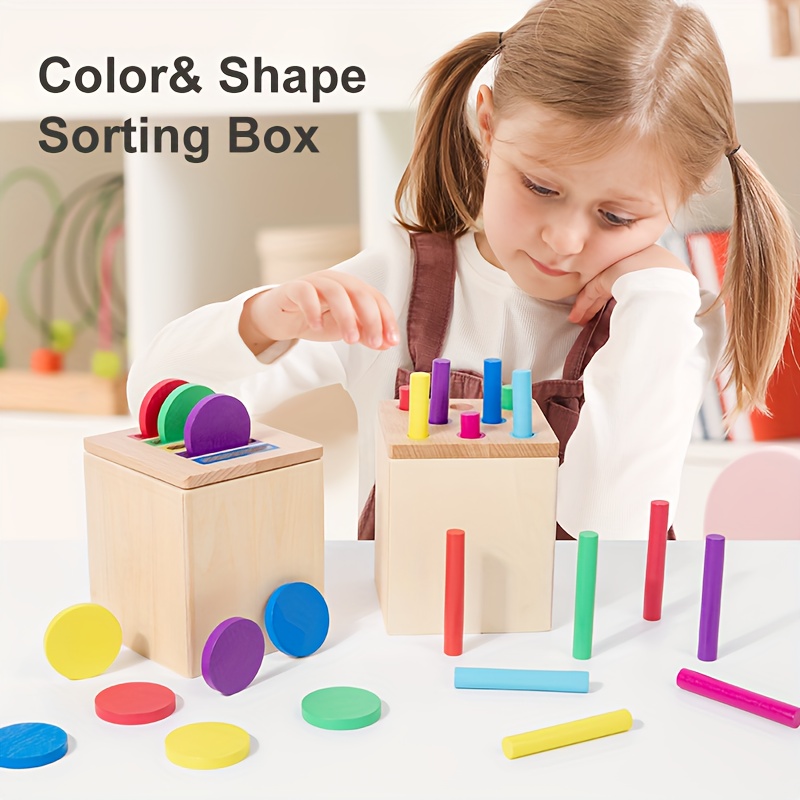 color sorting kindergarten learning toys