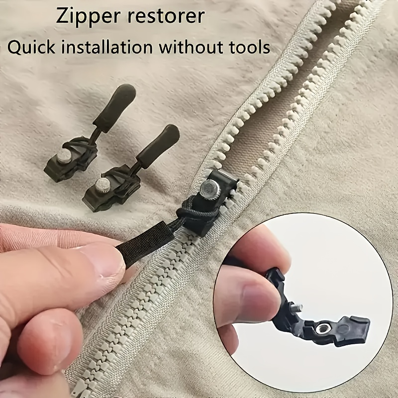 

9-pack Zipper Repair Kit, Universal Instant Zipper Repair Kit With S, M, L Pulleys For Clothing, Luggage, Backpacks