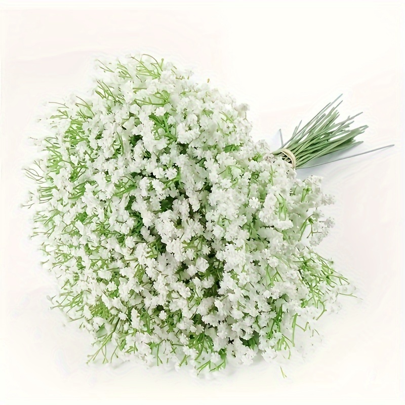

12-piece Premium Artificial Baby's Breath Flowers With Stems - Real Touch, Oxidation Resistant Faux Bouquets For Home, Office Decor & Outdoor Garden - Perfect For Weddings, Birthdays & Bridal Showers