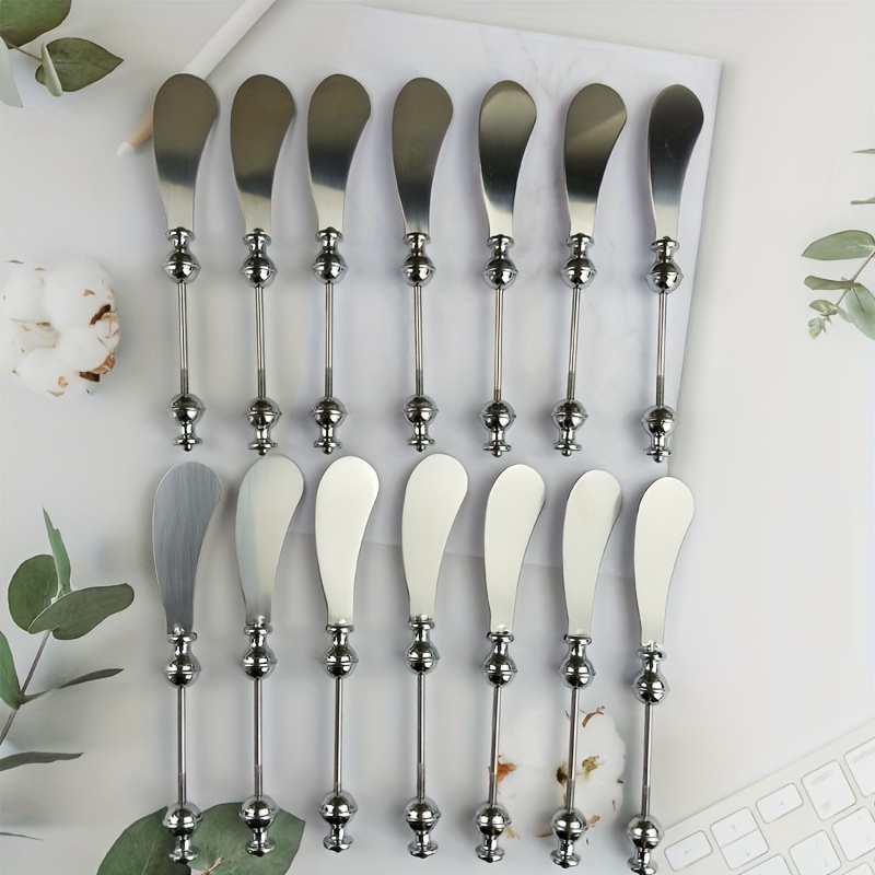 

Diy Beaded Stainless Steel Cheese Spreader: Kitchen Utensil For Easy Serving - Cheese Tool