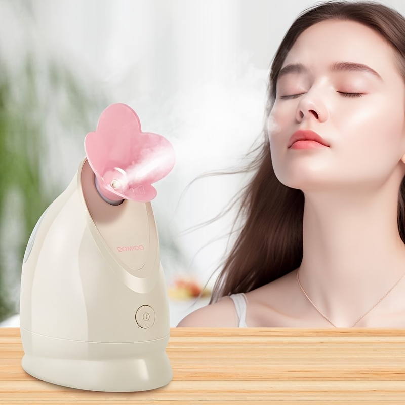 

Portable Ion Facial Steamer - Warm Mist For Deep Cleansing & Pore Unclogging, Ideal For Types, No Batteries Required