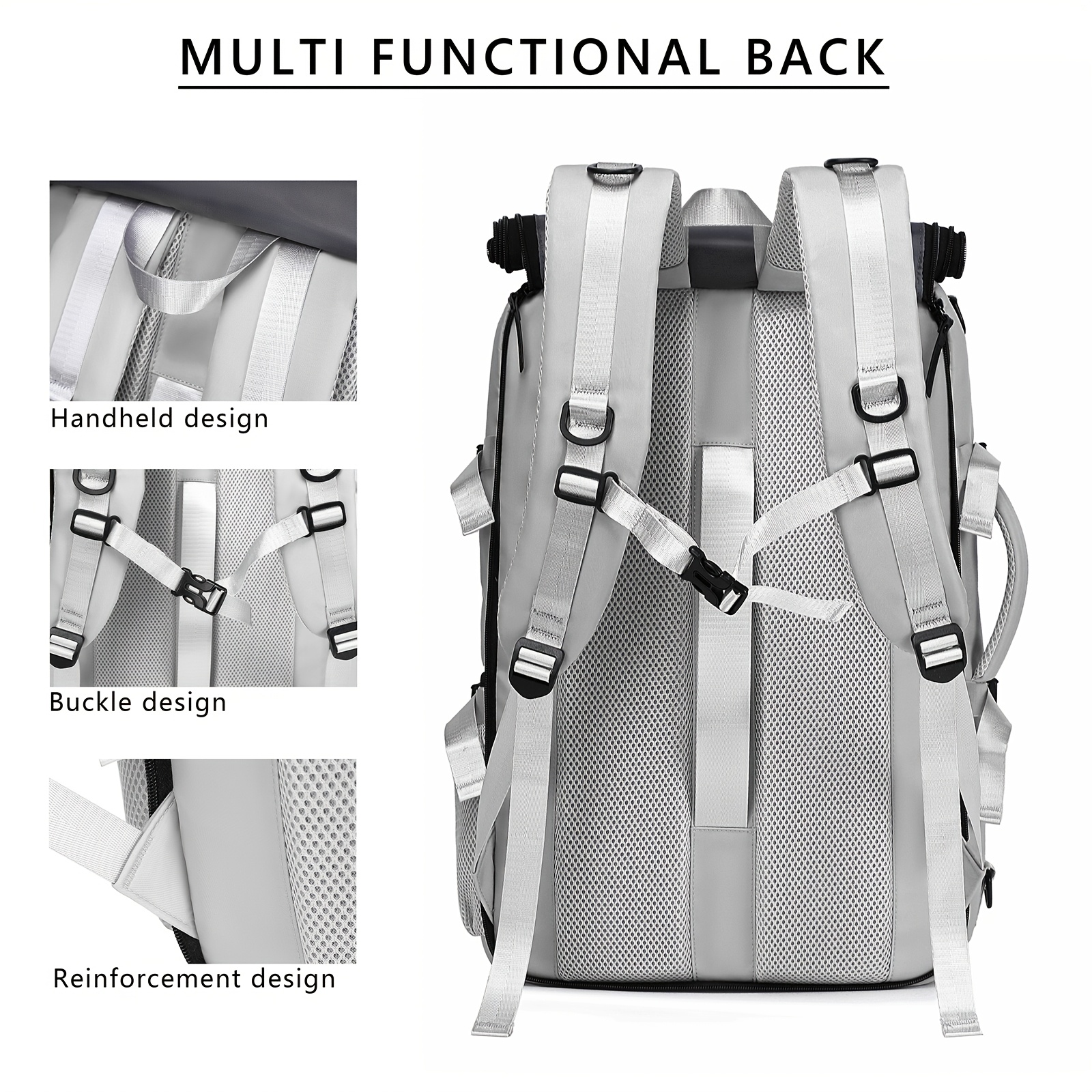 3 in 1 laptop backpack 18 inch 46cm mens computer bag - Temu