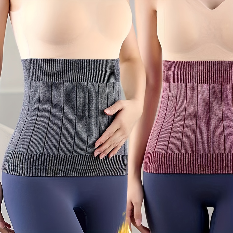 womens warm belt   waist wrap lower back and abdominal protection soft fleece lining adjustable support suitable for   menstrual   summer wedding light beige black burgundy gray Product details 2