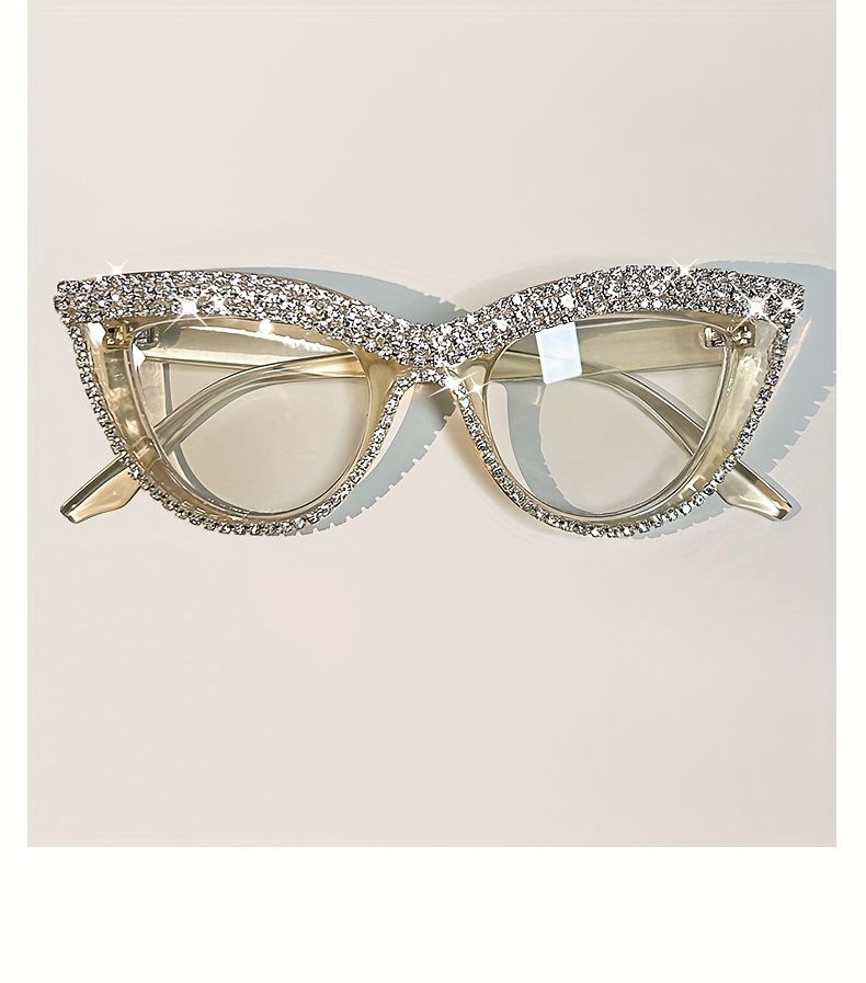 элегантная кошка   очки с   украшениями, подходящие для пресбиопии от 10 до 40 диоптрий   и детали линз 10