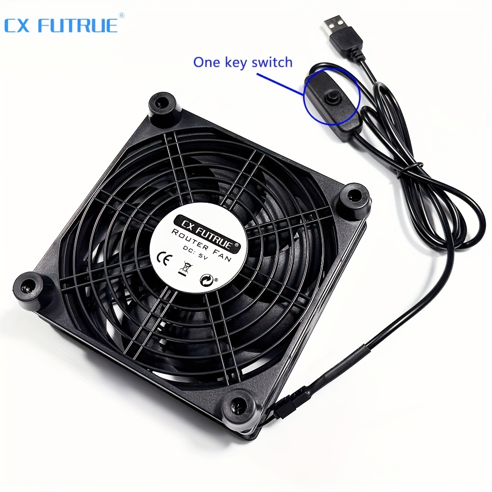 Cx Future Household Usb Router Cooling Fan Base, Quiet With Cooling Fan, Suitable For Routers, Optical Modems, Switches, Set-top Boxes, Etc.