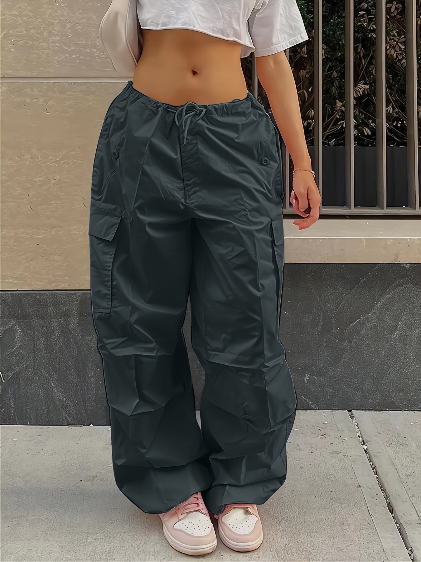 Y2K Heart Print Cargo Pants For Men And Women Oversized 3XL Baggy