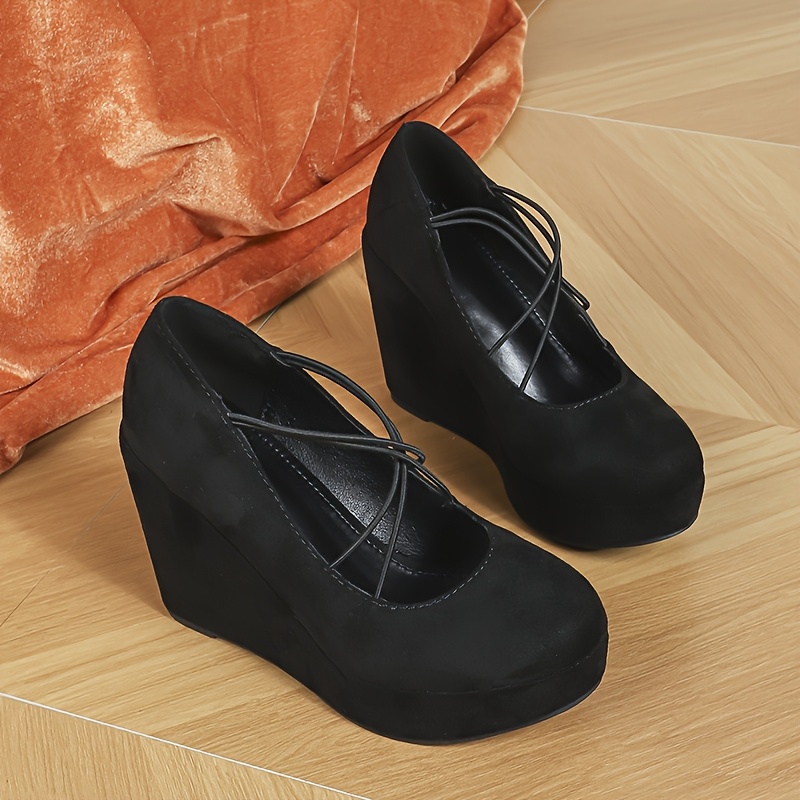 wedge dress shoes black Zeppa main image 1