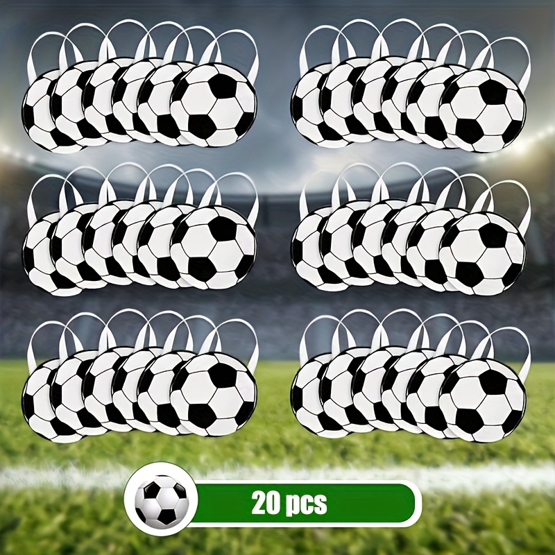 TEMU Soccer Event 2026 - Gift For Her/him, 20 Football Themed Party Gift Bags, Filling Candies And Snacks, Designed Specifically For Sports Events,