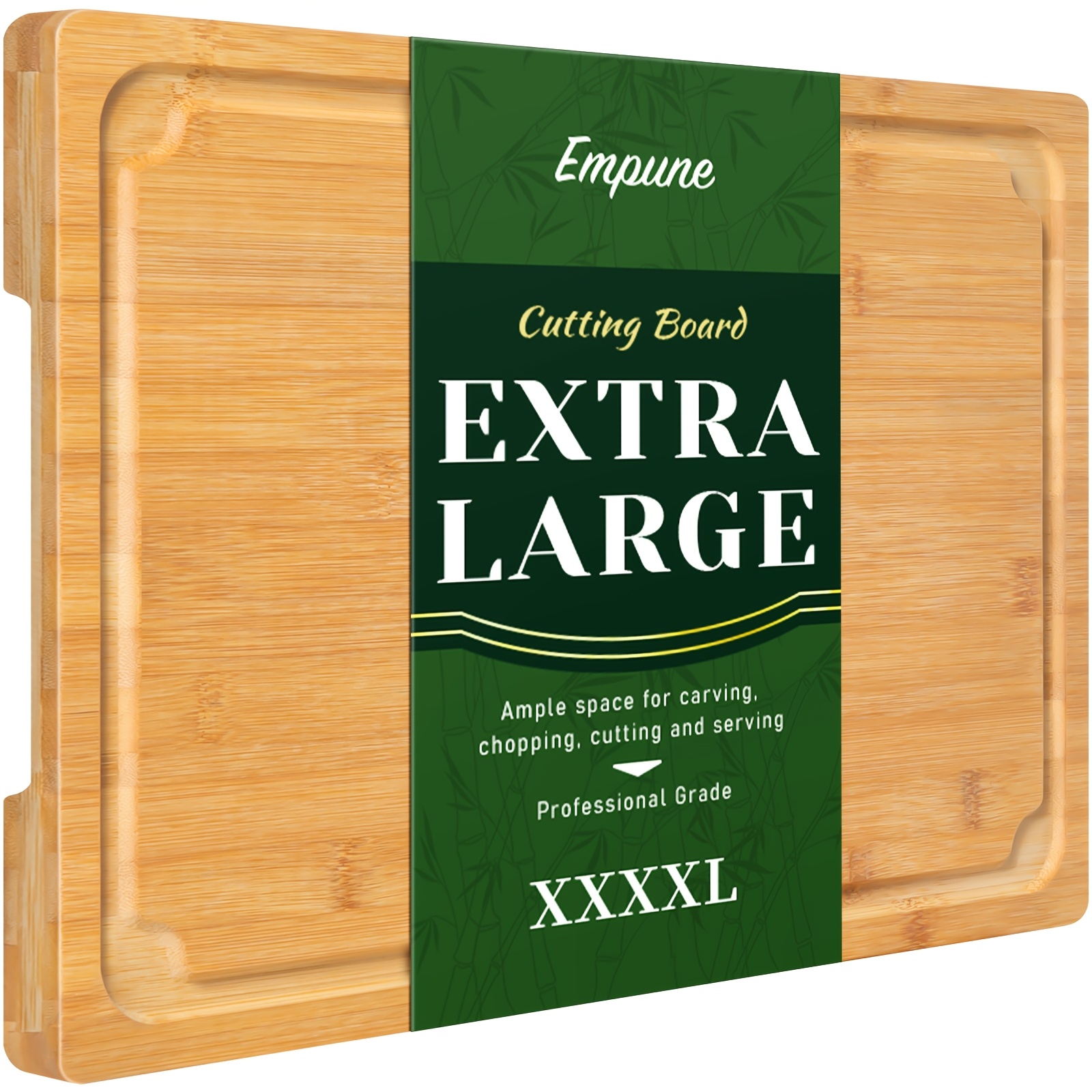 

30 X 20 Extra Large Cutting Board, Turkey Bamboo Meat Cutting Boards For Kitchen With Juice And Handles Heavy Duty Charcuterie Board, 4xl.valentine's Day, Homecoming, Day.