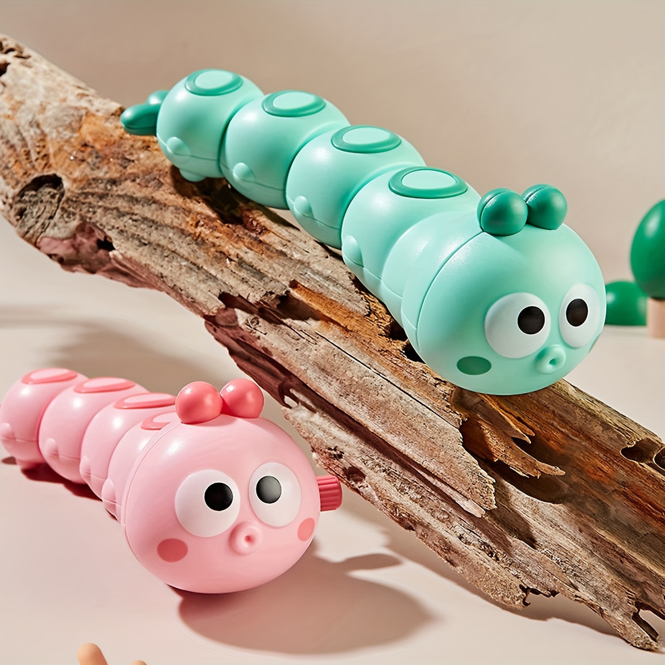 1pc Interactive Caterpillar Sensory Toy Plastic Twist Action Non Electric Featherless Ideal for Birthday Graduation Anniversary Holiday Gifts Suitable for New Year Christmas Graduation