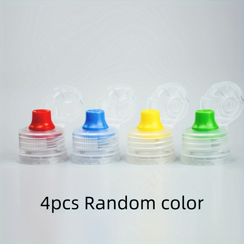 Push Pull Replacement Lids for Mouth Sport Bottle, Reusable Random Color Plastic Screw Bottle Lids