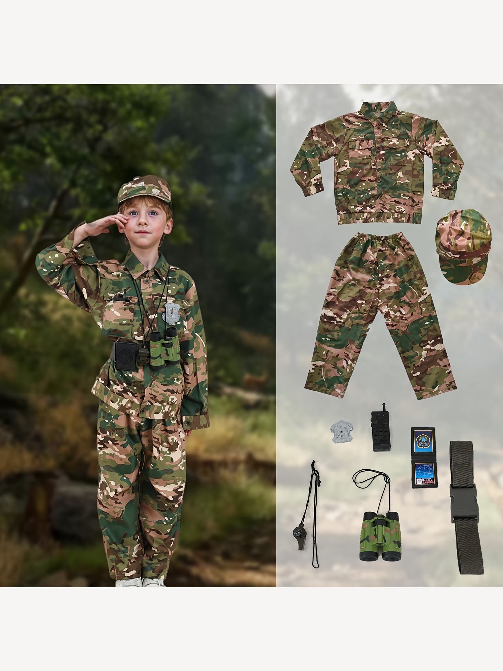 Disfraz Militar Ropa De Militar Para NiÃ±as Traje De Soldado De