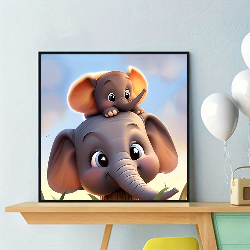 Elephant Diamond Painting Kits Cartoon Animal Diy 5d Full Diamond Round Art  For Kids Ages 8-12, Diy Diamond Art Craft For Kids Wall Decor - Temu  Bulgaria