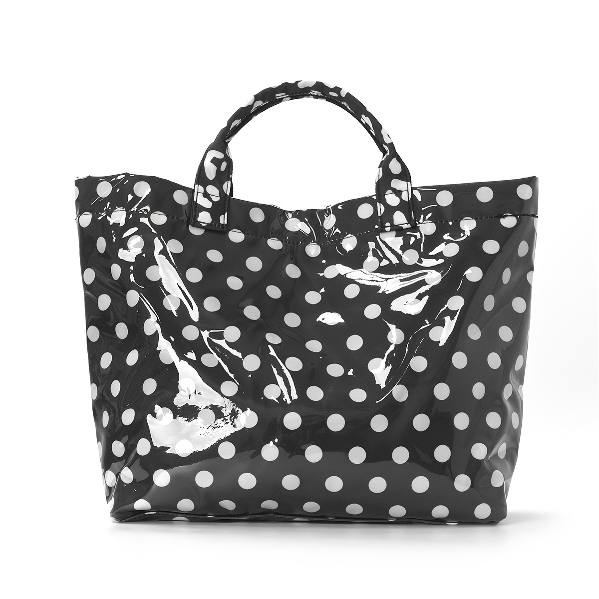 Women's Large-Capacity Polka Dot Tote Bag, Versatile Shopping Bag