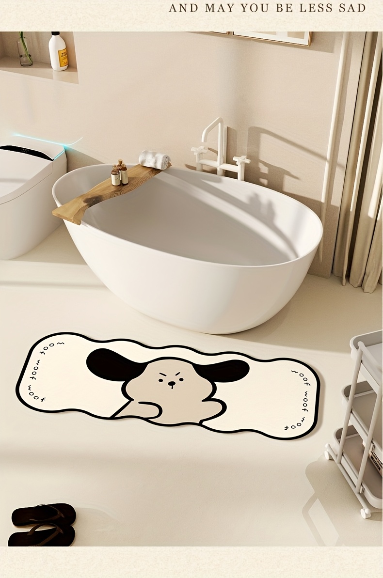 3pcs cartoon   animal bathroom non slip mat set shower room absorbent quick   piece bathroom anti slip floor mat Product details 2