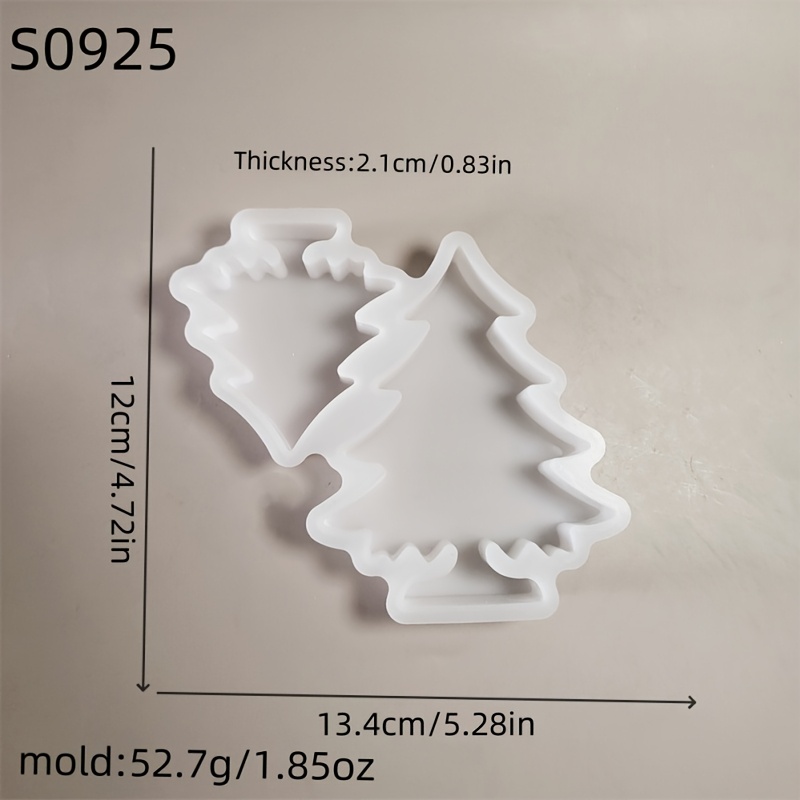 Resin Silicone Mold Christmas Tree Three-dimensional Ornaments Silicone Mold Candle Silicone Mold Plaster Ornaments Silicone Mold Silicone Mold For Home Decoration Epoxy Resin Mold S0925