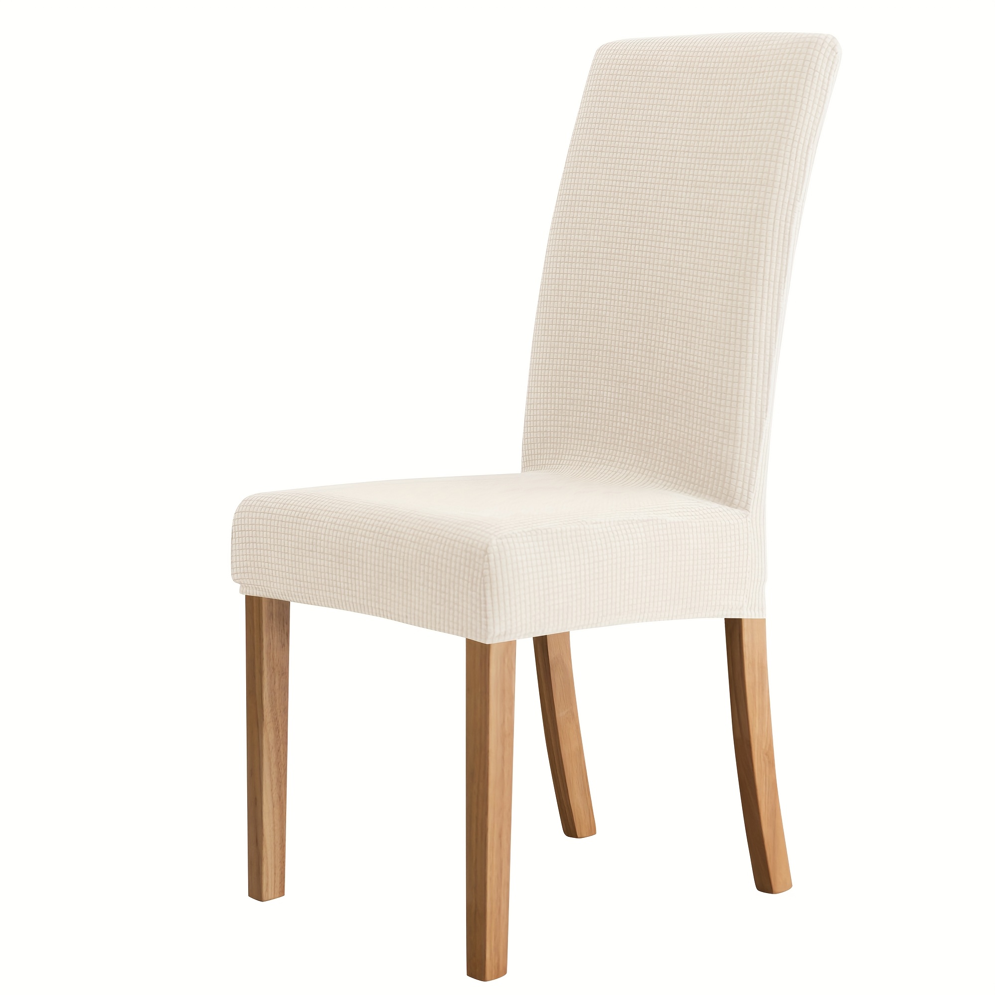 Modern Polyester 92% Spandex 8% Slipcover-grip Middle Back Chair Cover, Machine Washable, With Elastic-band Closure, For Dining Chair
