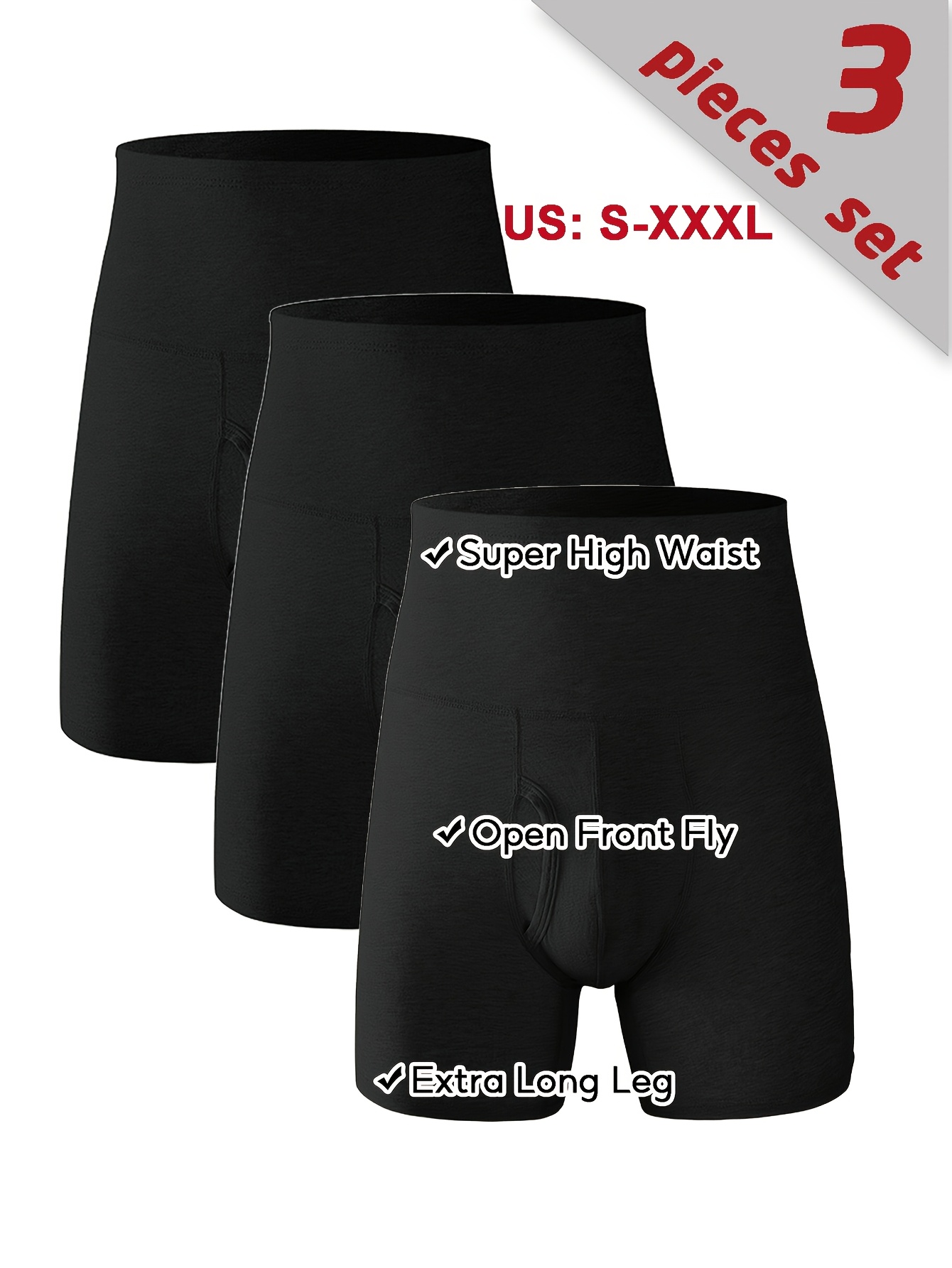 stuks heren katoenen slips hoge taille ondersteunende Temu