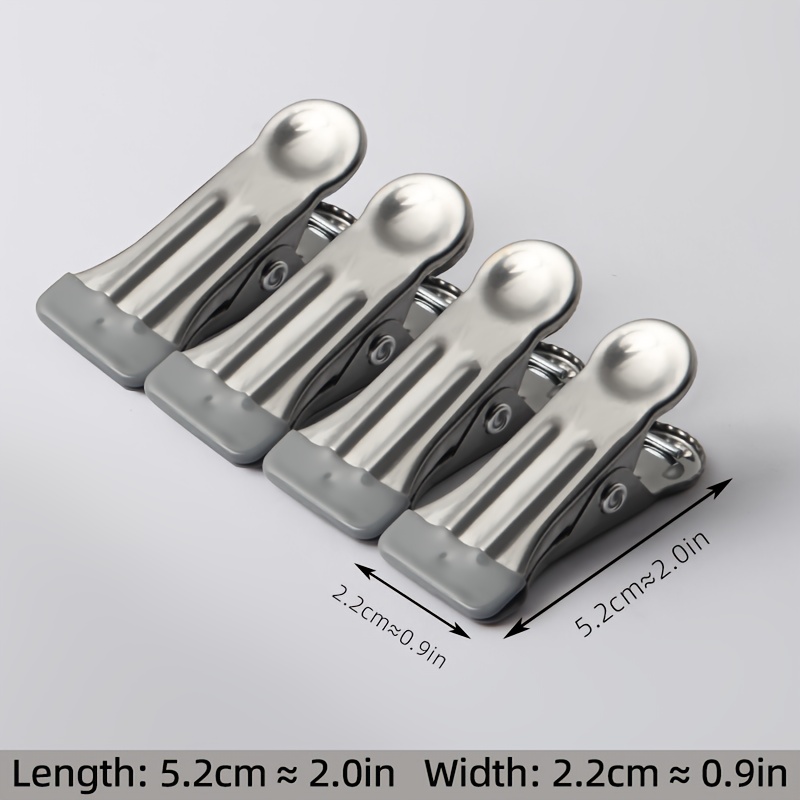 E-shop 50 Edelstahl -Rutsch Wäscheklammern, Rostfreie Multifunktionsklammern, Metallklammern, Wäscheklammern