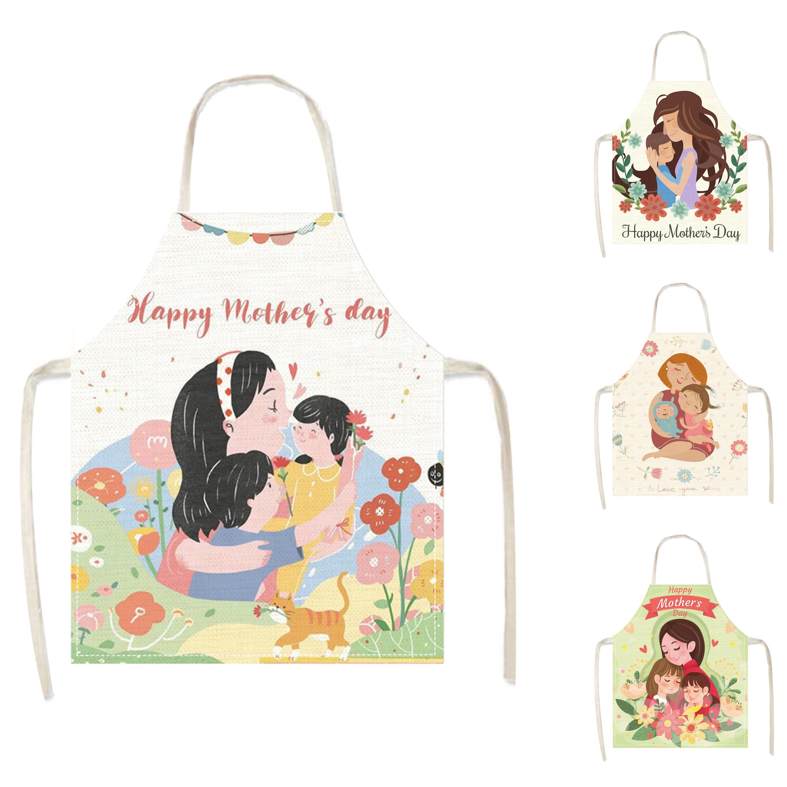 Apron With Print „Mom's Kitchen“ – Essential Cooking Tool For