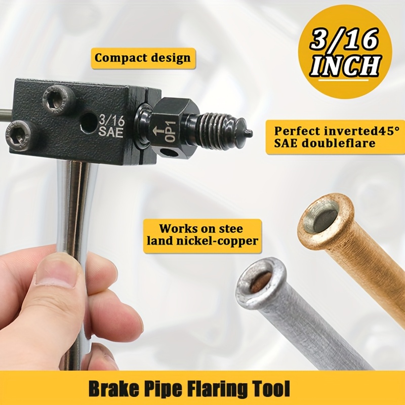 Appareil à Évaser Pour Conduites De Frein 4,75 Mm (3/16") - Outil Professionnel Avec Boîte De Rangement