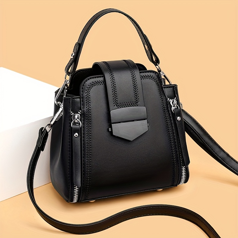 

Women' Retro Crossbody Bag - Multifunctional And Trendy, Featuring An Adjustable Shoulder Strap And Zipper Closure, Daily Use, Shopping, And Gifting, In 5 Colors.