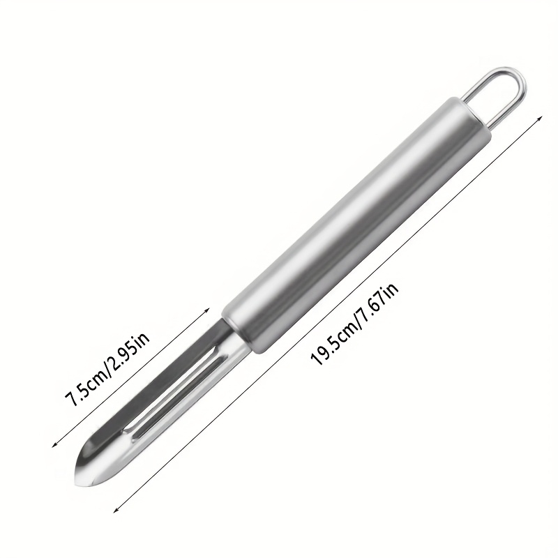 E-shop Multifunktionaler Edelstahl-Gemüseschäler für Kartoffeln Karotten - Leichter Griff & Reinigung, Scharfes Küchengerät, Effizientes Schälen,