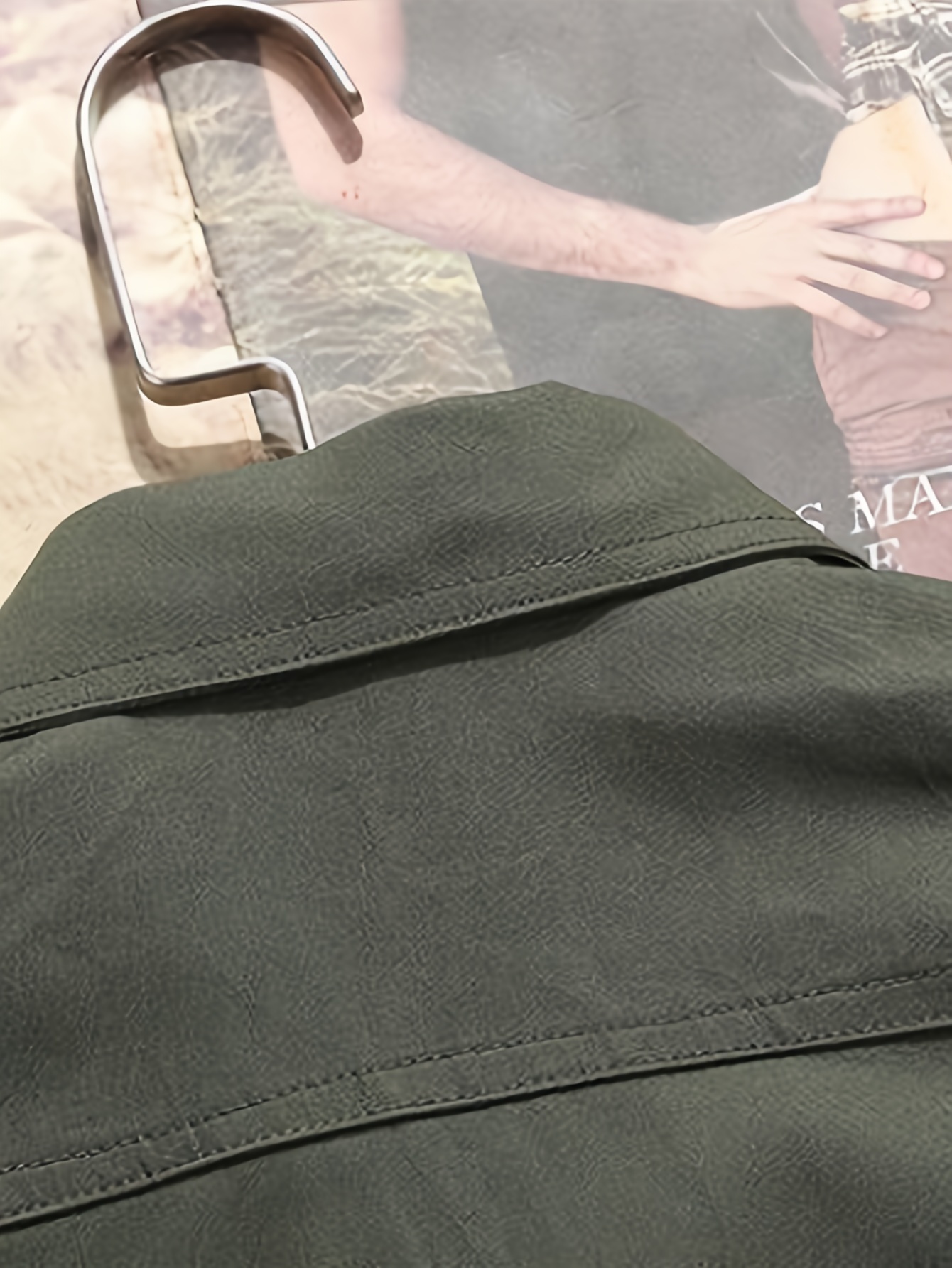 Chaqueta de carga verde oliva para hombre - Casual de manga larga con botones y múltiples bolsillos, cómoda y elegante para atuendos informales, trabajo o escuela, ropa exterior versátil para todas las estaciones, chaqueta de trabajo | Bolsillos funcionales | Tejido duradero
