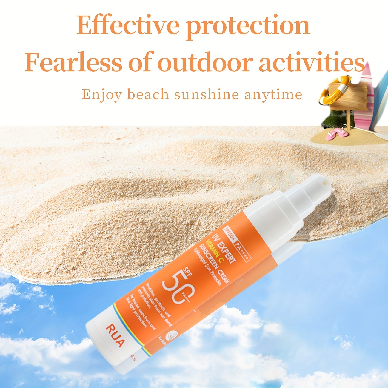 vitamin c sunscreen for face and body non greasy sweat water resistant ideal for outdoor activities on   Product details 3