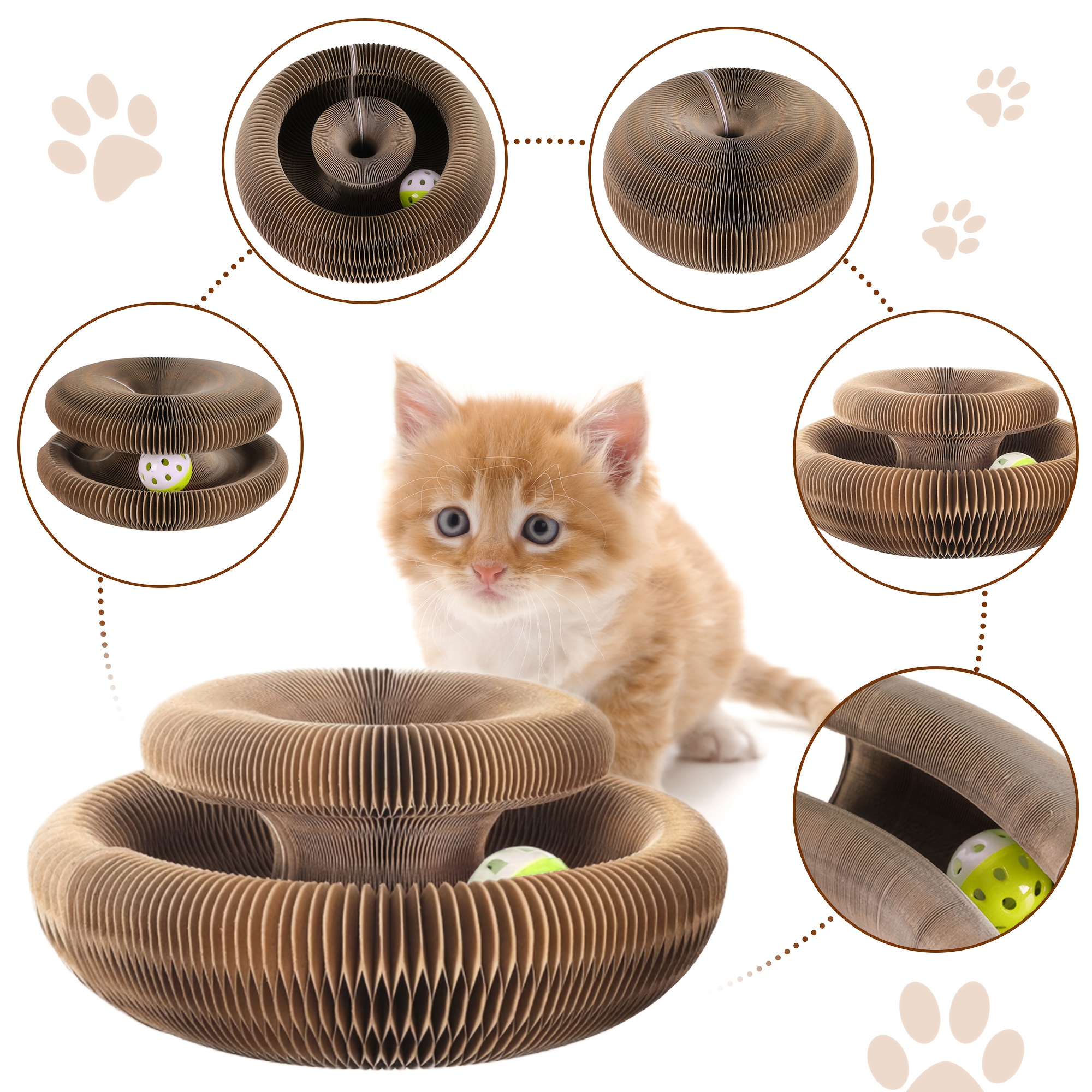 Interactive Cat Scratching Post with Bell