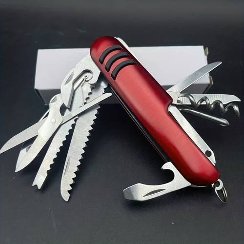 exquisite and practical 11 in 1 multi functional hand tool set outdoor travel multi functional combination tool set adventure cutter scissors screwdriver saw file 11 functional tools