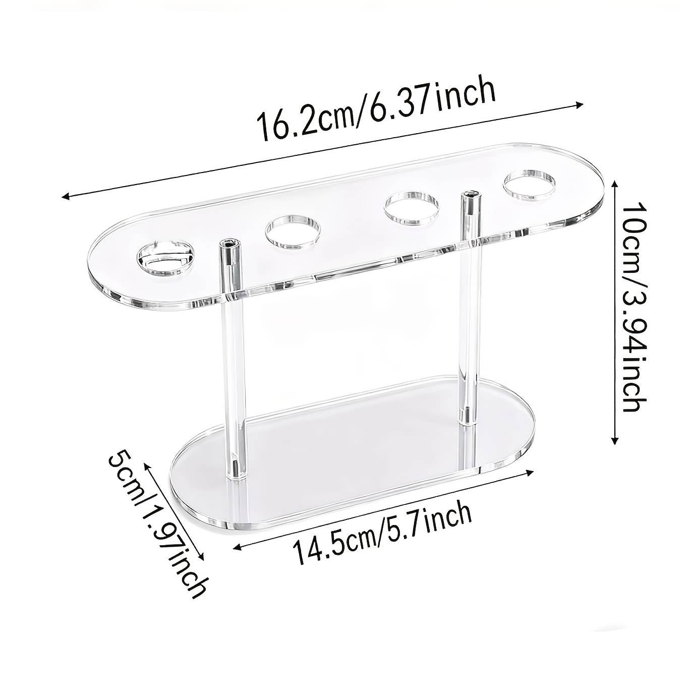 TEMU 1pc Transparent Acrylic Cone Stand, Modern Display Rack, Suitable For Weddings, Birthday Parties, And Dessert Shops, Non-food Contact Product