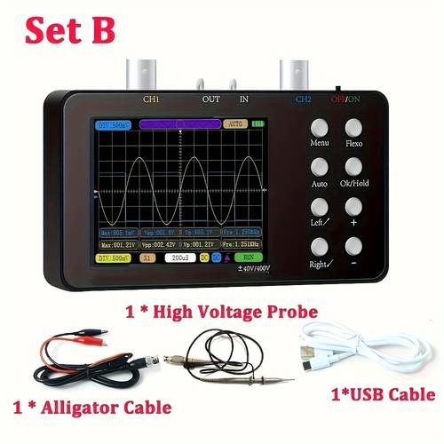 dual channel digital oscilloscope 10m analogue 50m sampling rate lissajous patterns 6a current oscilloscope