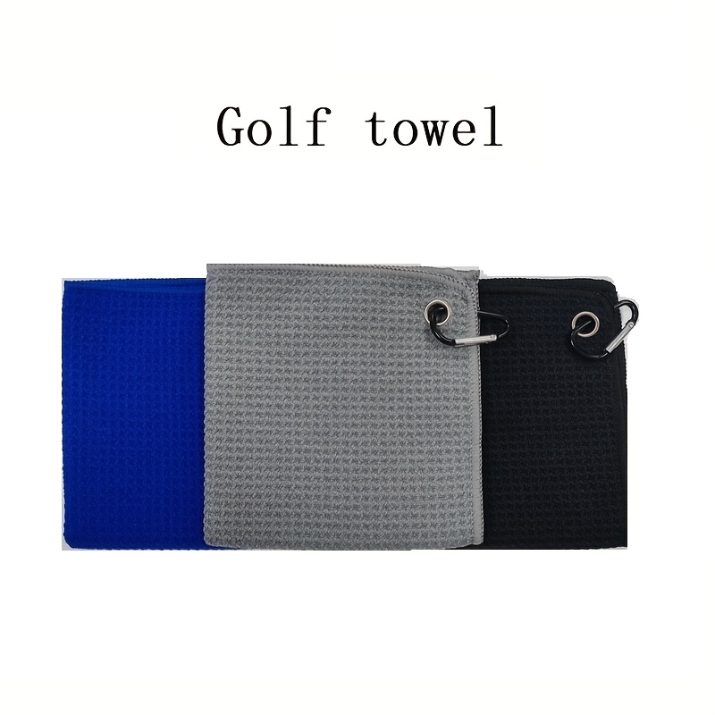 Waffle Golf Towel with Hook from Temu