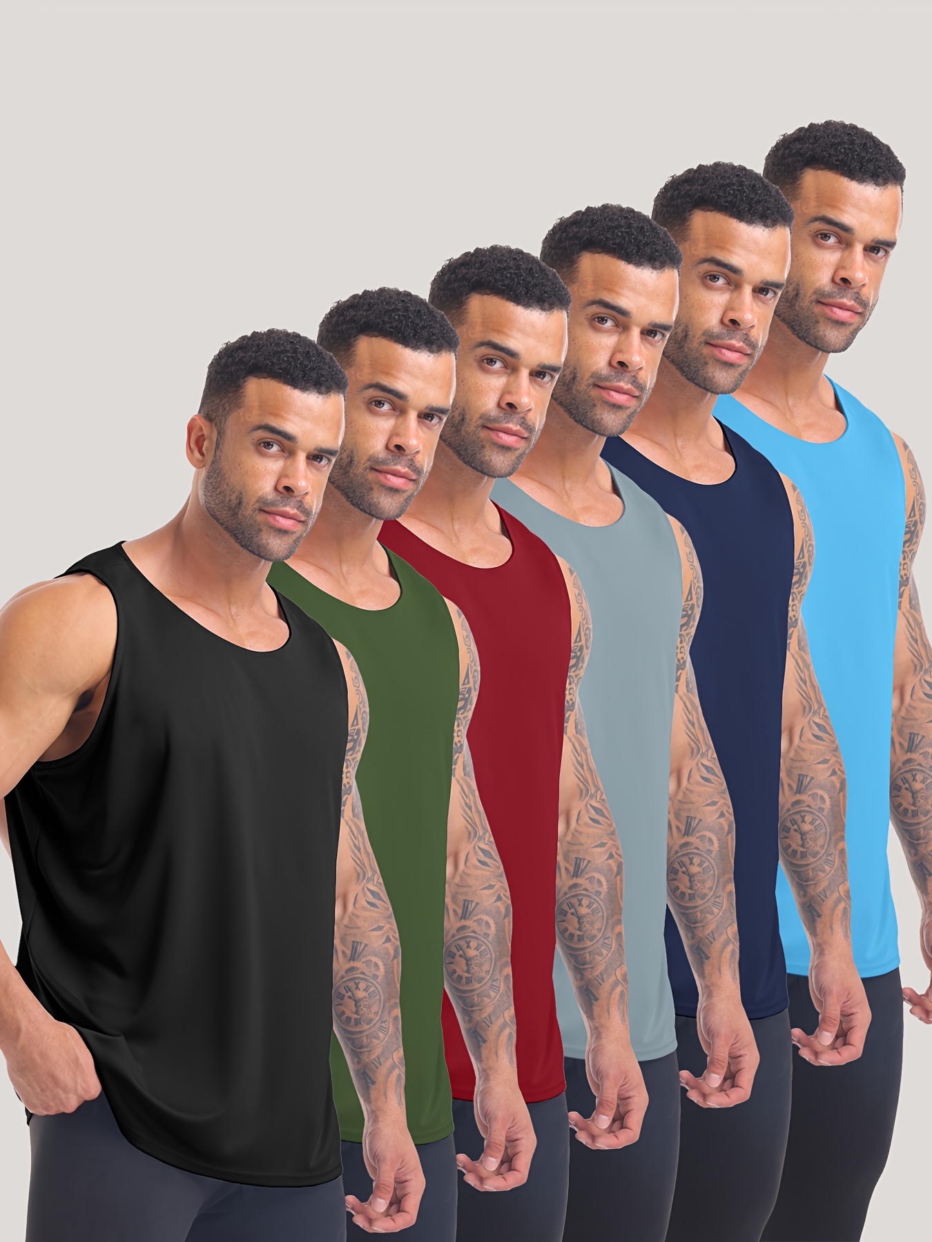   mens quick dry workout tank tops breathable gym sleeveless muscle shirts for   suitable for fitness basketball soccer and running