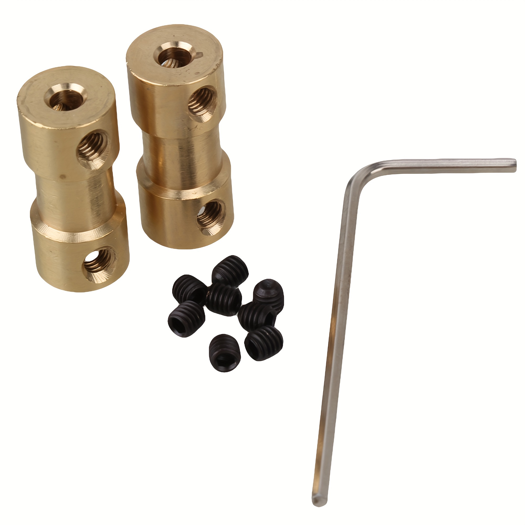 

2pcs Copper Motor Couplers 3x4mm - Ideal For Rc Models, Metal & Mechanical Applications