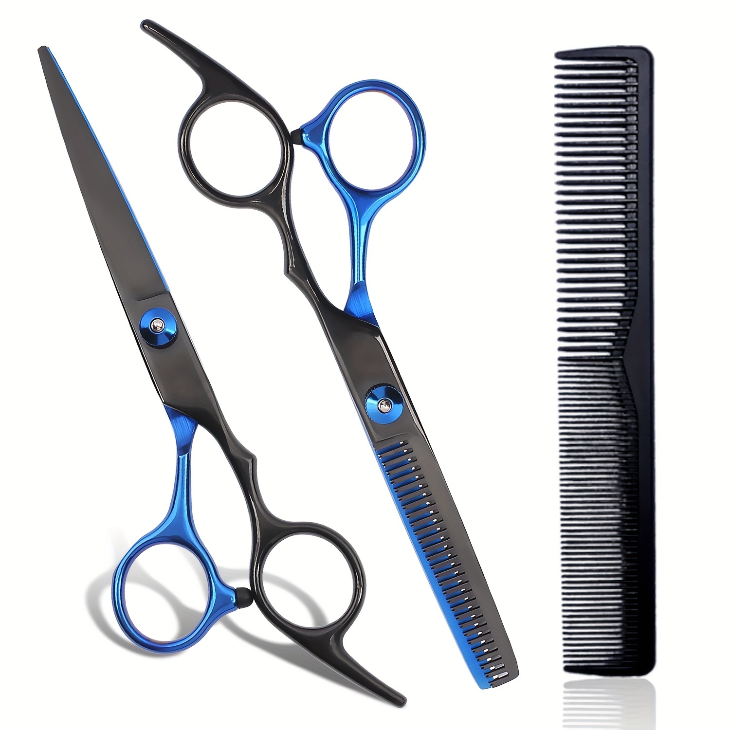 

Professional Hairdressing Scissors Set - 6 Inch Right Hand Shears For Texturizing, Normal & Relaxed Hair Types - Unisex-adult Barber Thinning & Cutting Accessories, Unscented, Handmade Sharp Blades