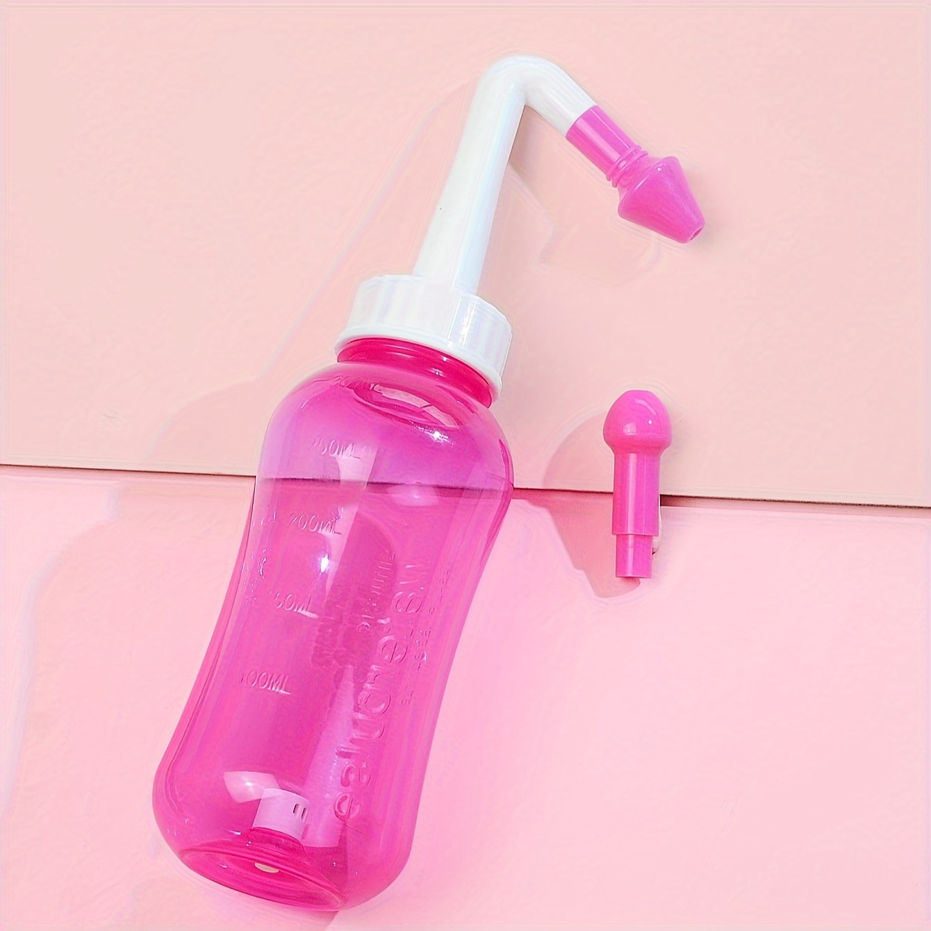 Mumusuki Botella de enjuague nasal de 10.1 fl oz, botella de lavado nasal  para limpieza de pasajes nasales y senos nasales para adultos y niños  (nariz