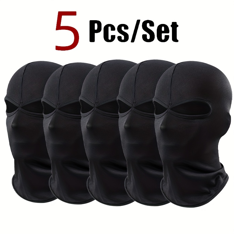 E-shop 5er-Pack Outdoor Sport Kopfband zum Reiten, Winddichter Staubdichter Nackenschutz Atmungsaktive Innenfutter Gesichtsmaske, Wandern Angeln Laufen