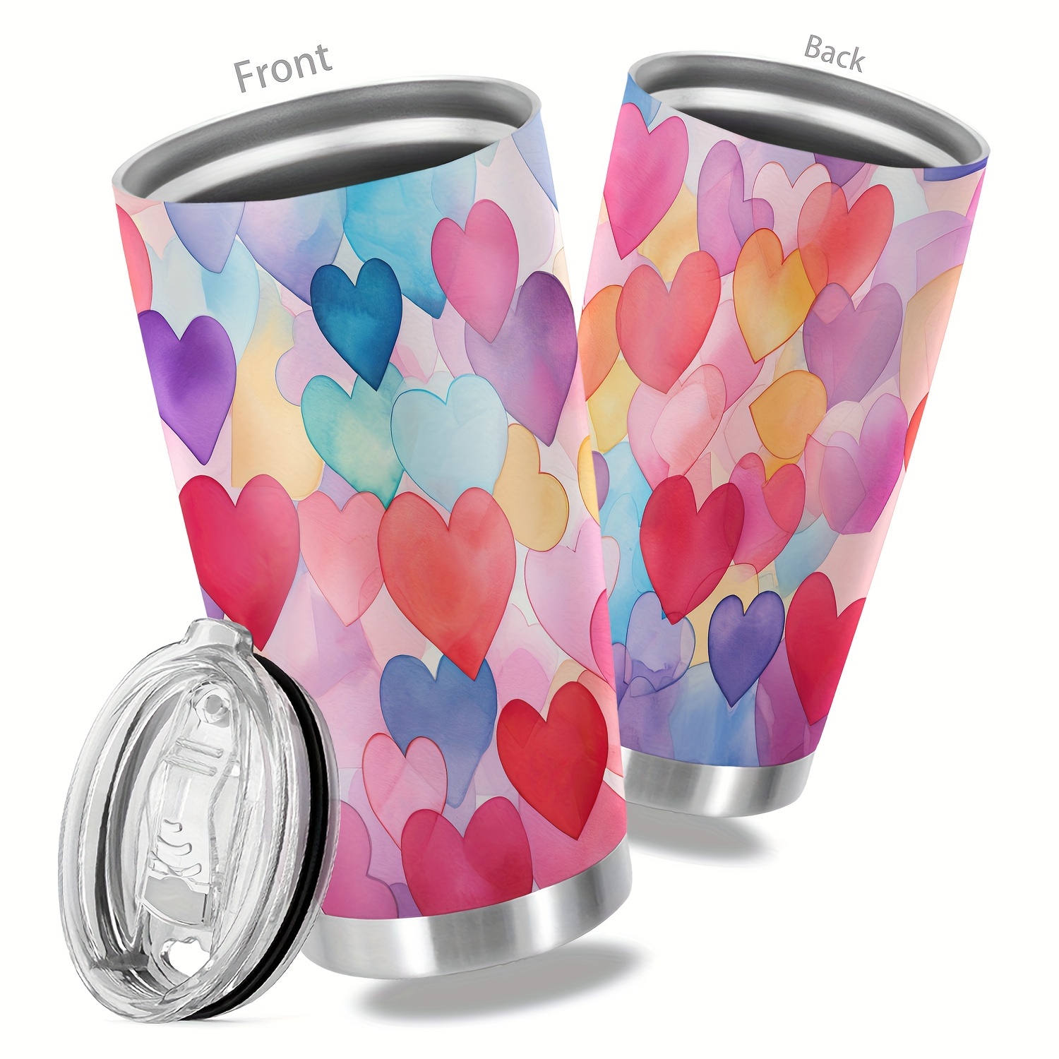 

20oz Valentine's Day Stainless Steel - Vacuum Insulated Travel Mug With Lid, , Reusable & Hand Wash Only - Perfect Gift For Family, Friends, & Relatives, Diy Valentine’s