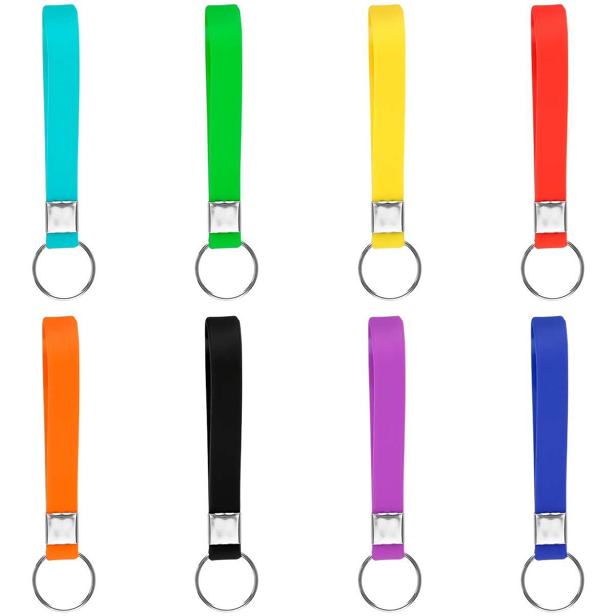 8pcs Keychain Strap - Heavy Duty Keychains With For Easy Identification